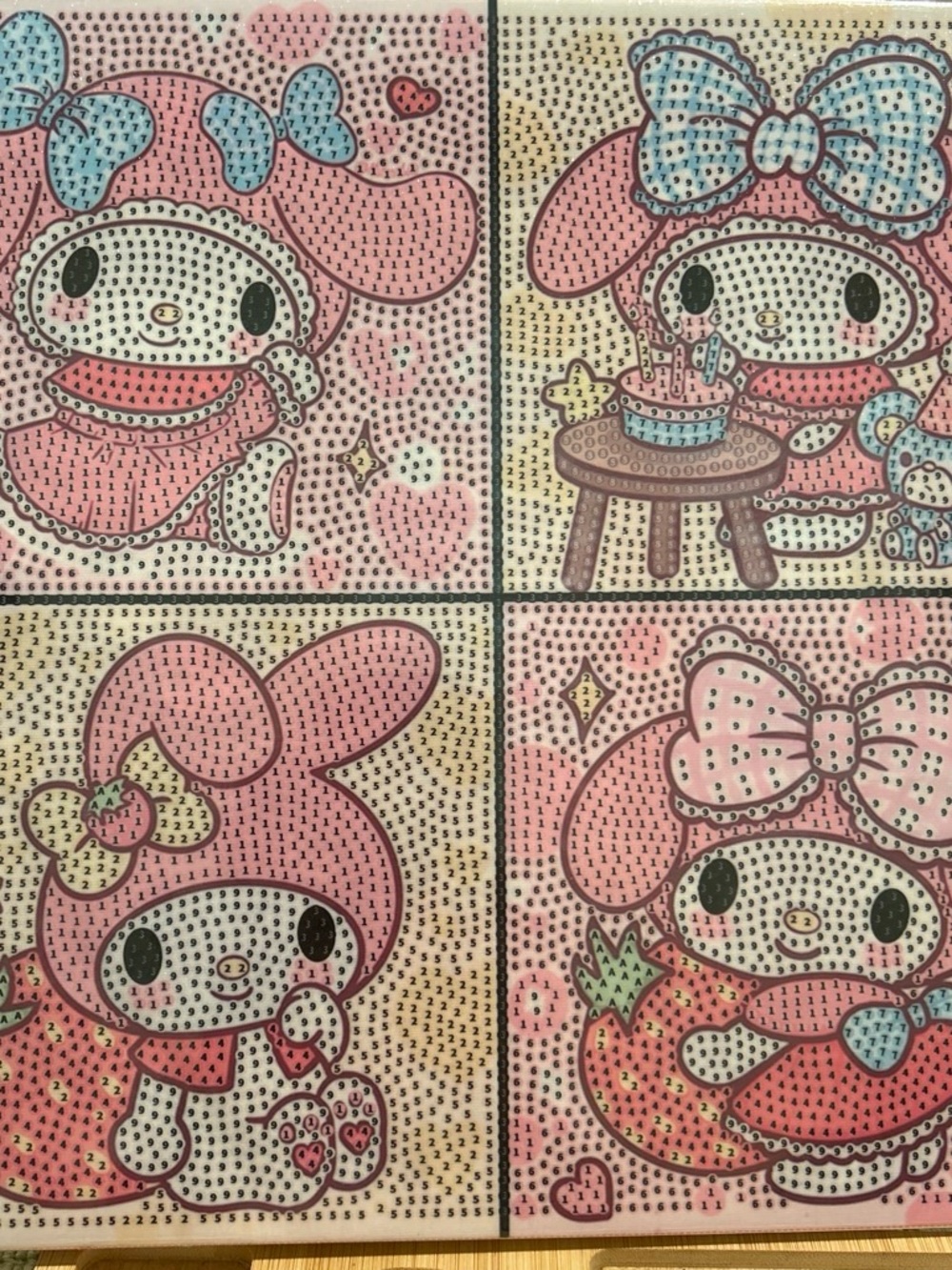 Sanrio My Melody Pastel Pink and Blue Panel Art Set